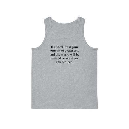 ShitHot Men's Inspirational Tank Top Pursuit Of Greatness