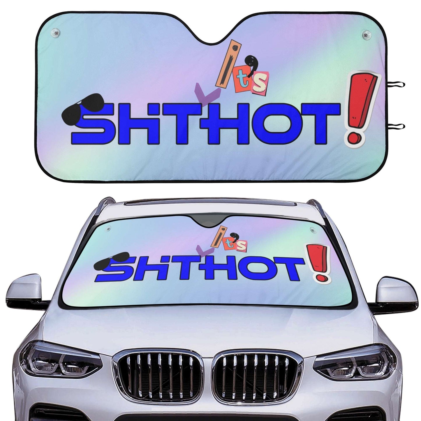 Vehicle SunShade - Shit Its Hot Blue - theshithotcompany