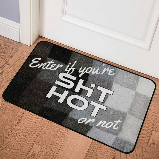 ShitHot Doormat Black & White - ShitHot Or Not