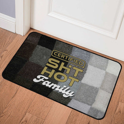 Certified ShitHot Doormat Black & White - Certified ShitHot Family