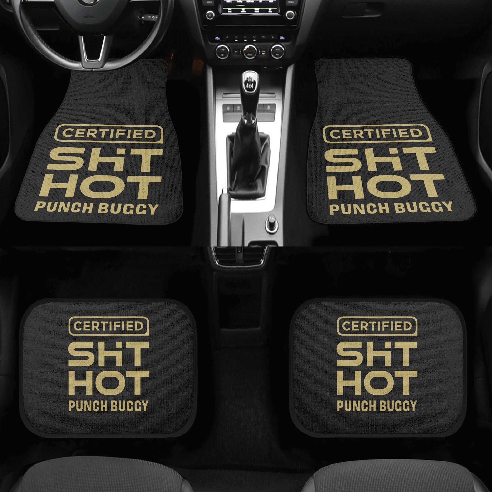 Certified ShitHot Car Floor Mats (Set of 4) - Punch Buggy