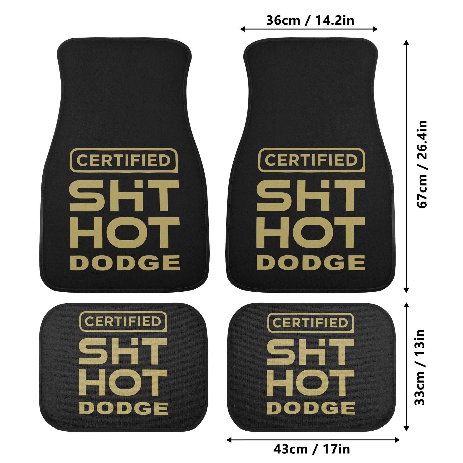 Certified ShitHot Car Floor Mats (Set of 4) - Dodge