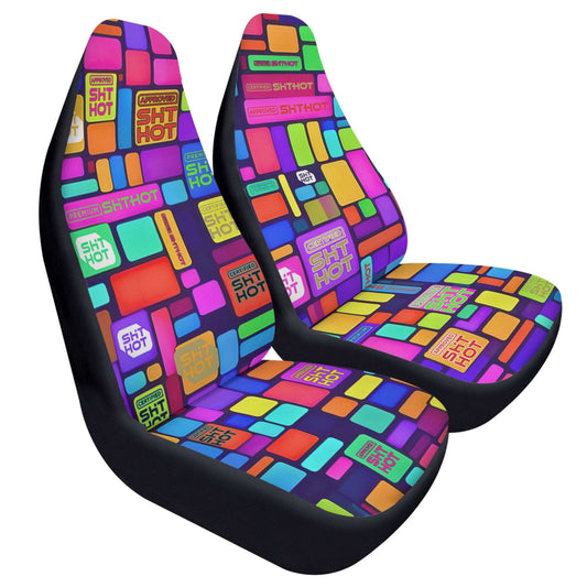 ShitHot Customizable Front Car Seat Covers  - Tetris