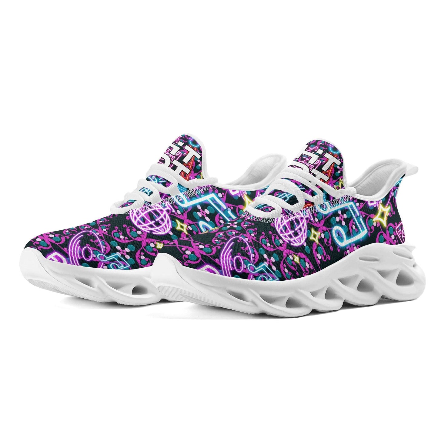 FlexpPo Air Mesh Sneakers - Air Jam Neon Blue