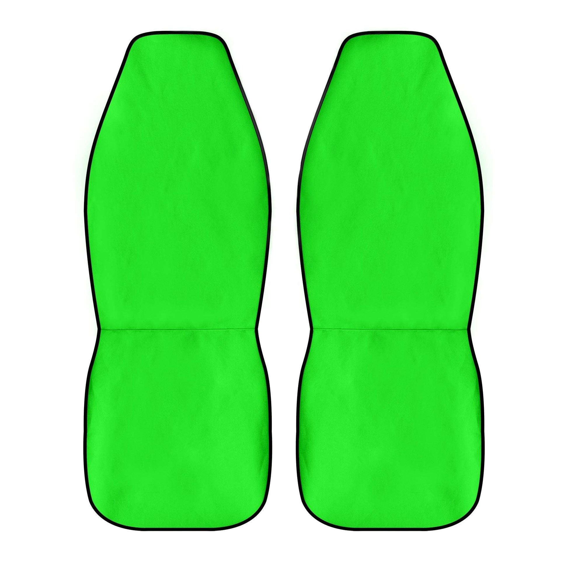 Lime Green: "ShitHot Personalized Front Car Seat Covers - Lime Green for a vibrant car interior." theshithotcompany