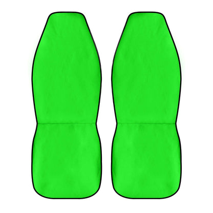 Lime Green: "ShitHot Personalized Front Car Seat Covers - Lime Green for a vibrant car interior." theshithotcompany