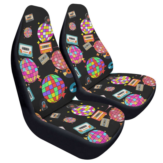 ShitHot Customizable Front Car Seat Covers - Discotheque