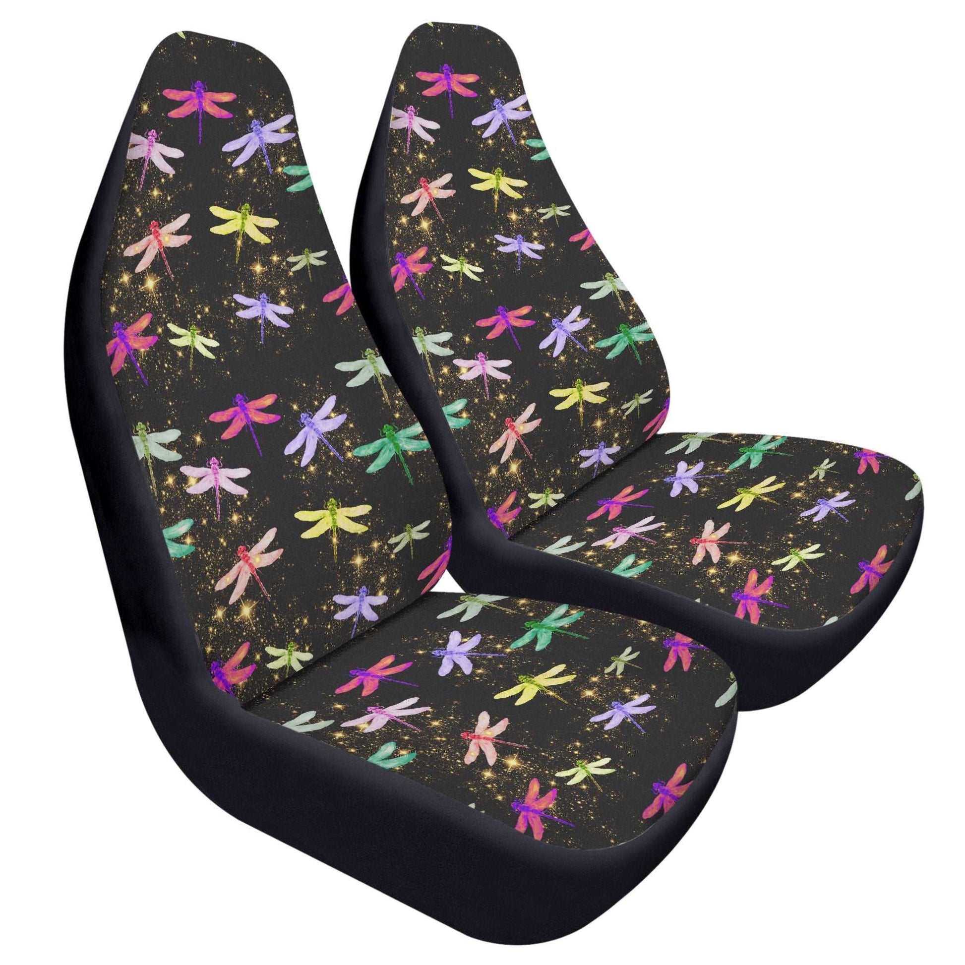 ShitHot Customizable Front Car Seat Covers - Dragonfly