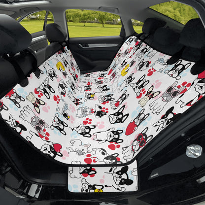 ShitHot Hammock Pet Car Seat Cover- French Bulldog