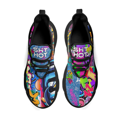 ShitHot Men's Premium M-Sole Air Mesh Sneakers - Fugly Graffiti -#theshithotcompany