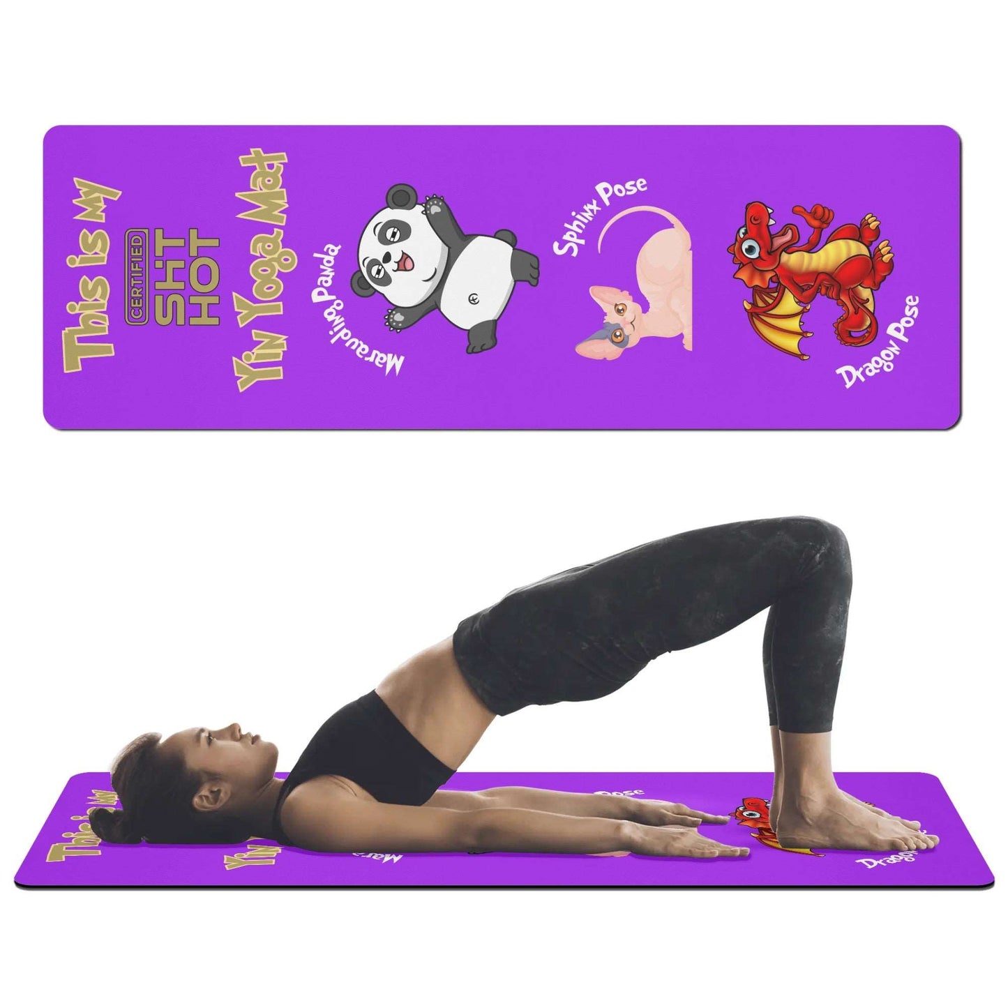 Certified ShitHot Yoga Mat 4mm  - Marauding Panda