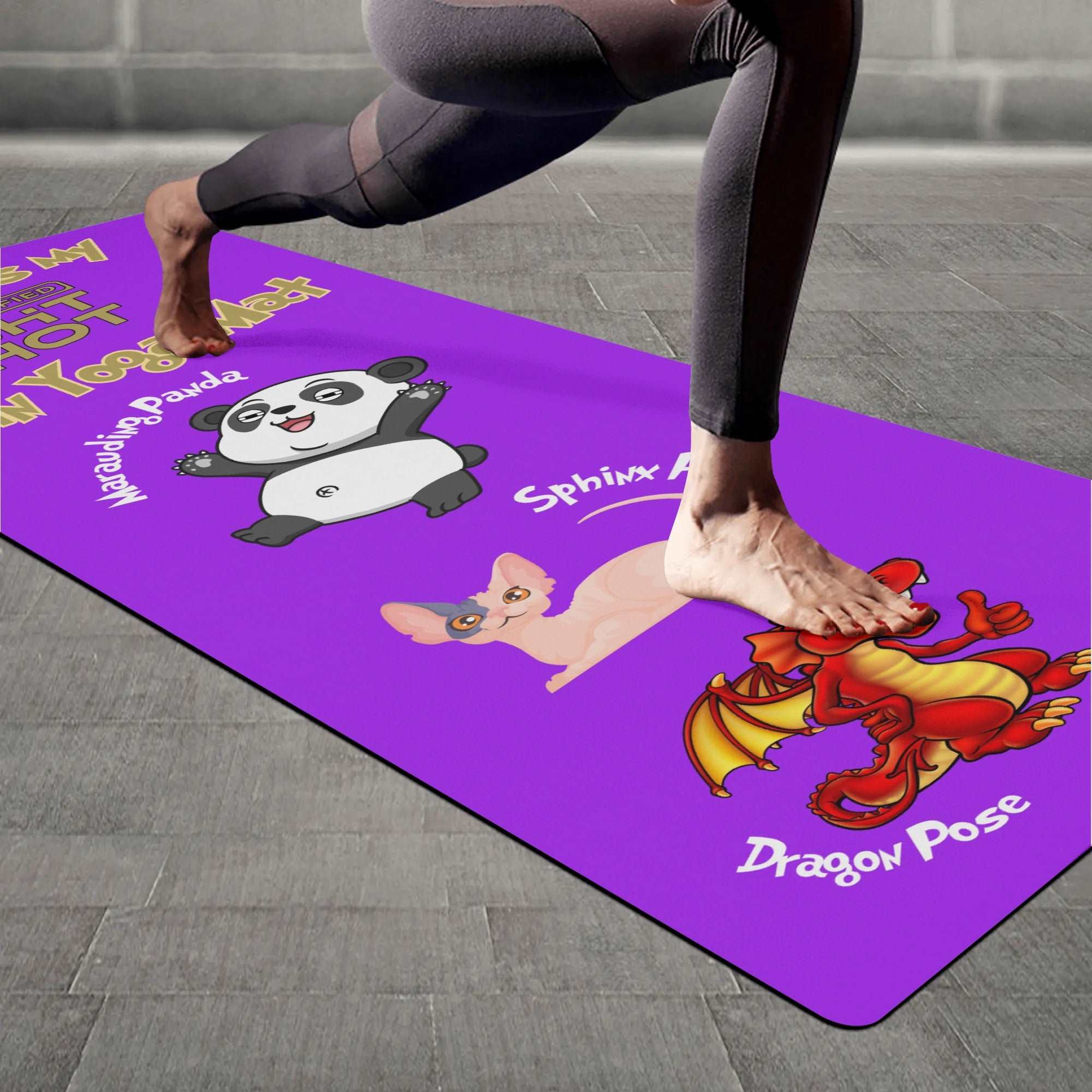 Yoga sale Mat: I Am Enough - Skorchie the Dragon