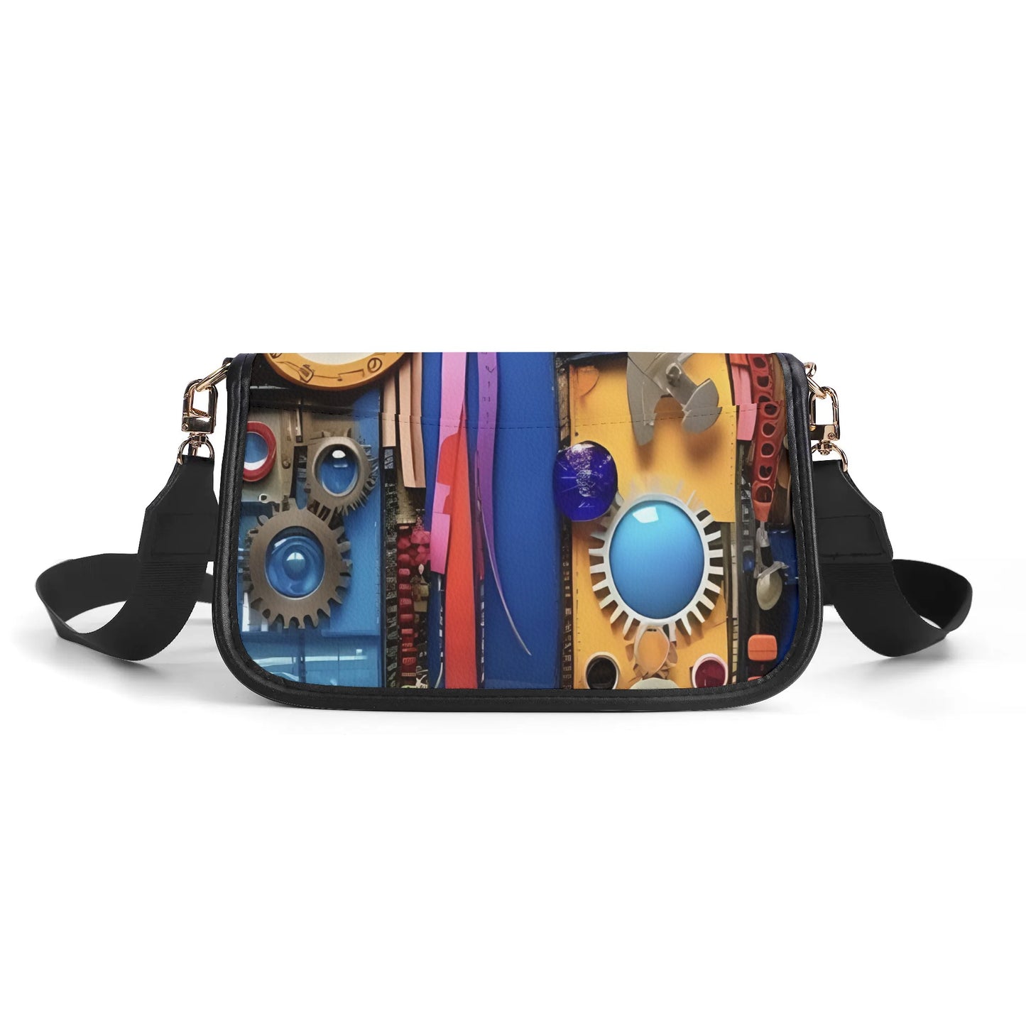 Womens Certified ShitHot Steampunk "The Cogs & Buttons" Shoulder Bag - #theshithotcompany