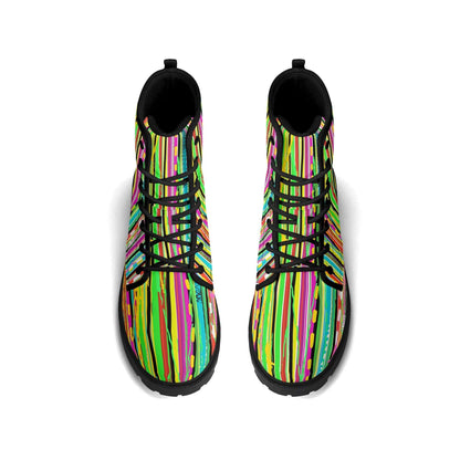 The Durable Ankle Boots - 'Candy Stripe' | ShitHot (Including Free Matching Socks)