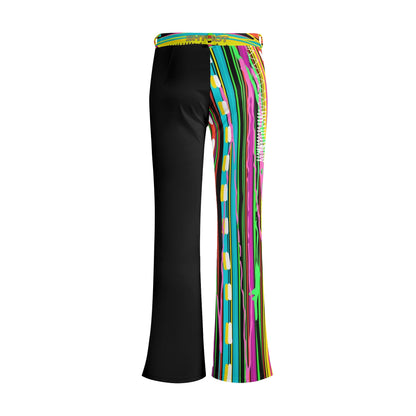 ShitHot Women's Butt Lifting Flare Pants - The Odd Candy Stripe