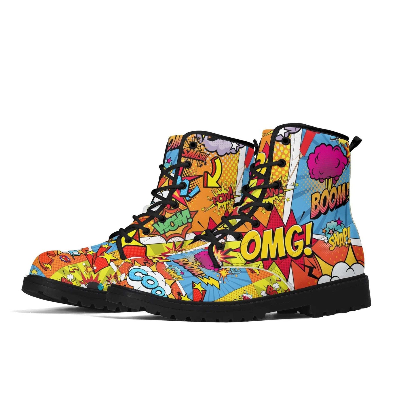 The Durable Ankle Boots - 'The Comic' | ShitHot (Including Free Matching Socks)