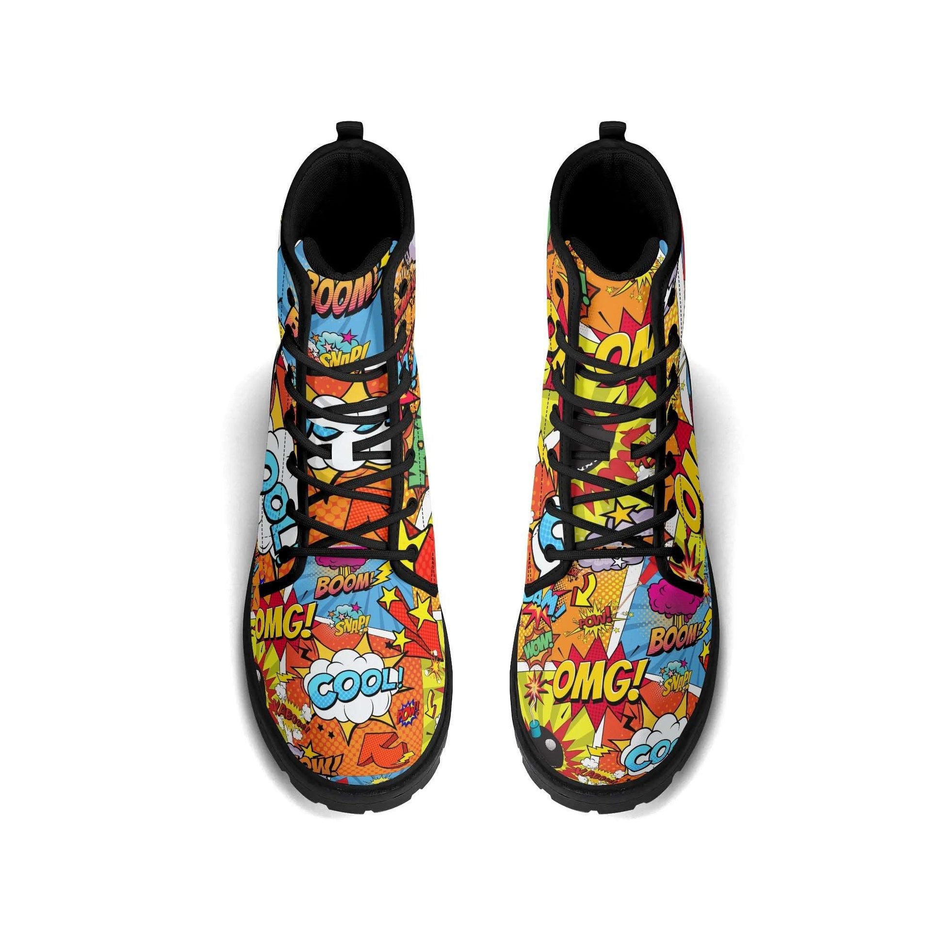 The Durable Ankle Boots - 'The Comic' | ShitHot (Including Free Matching Socks)