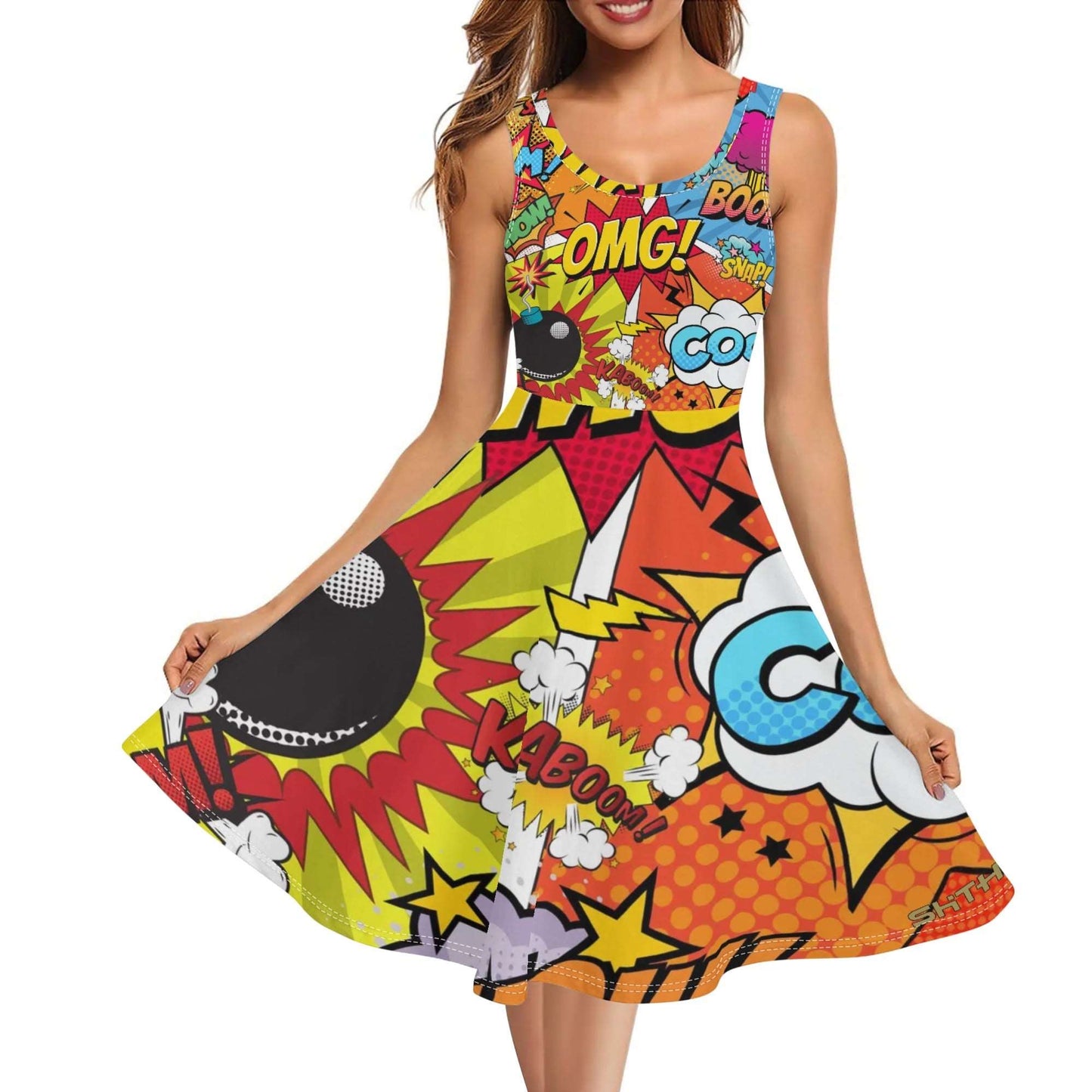 ShitHot Women's Summer Dress- 'The Comic'