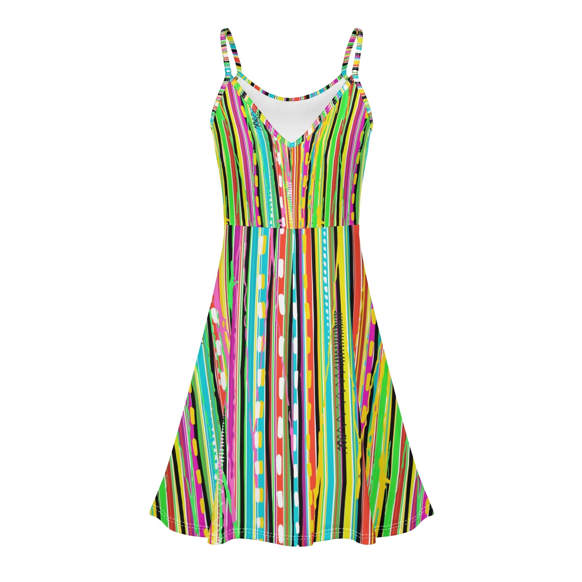 Women's ShitHot Swing Dress - Candy Stripe