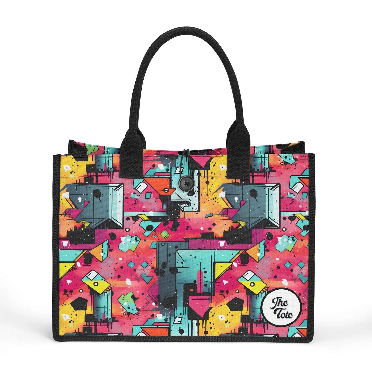 "Mesmerizing Mystic Prism tote bag by ShitHot, featuring swirling vibrant colors for a captivating and artistic look."