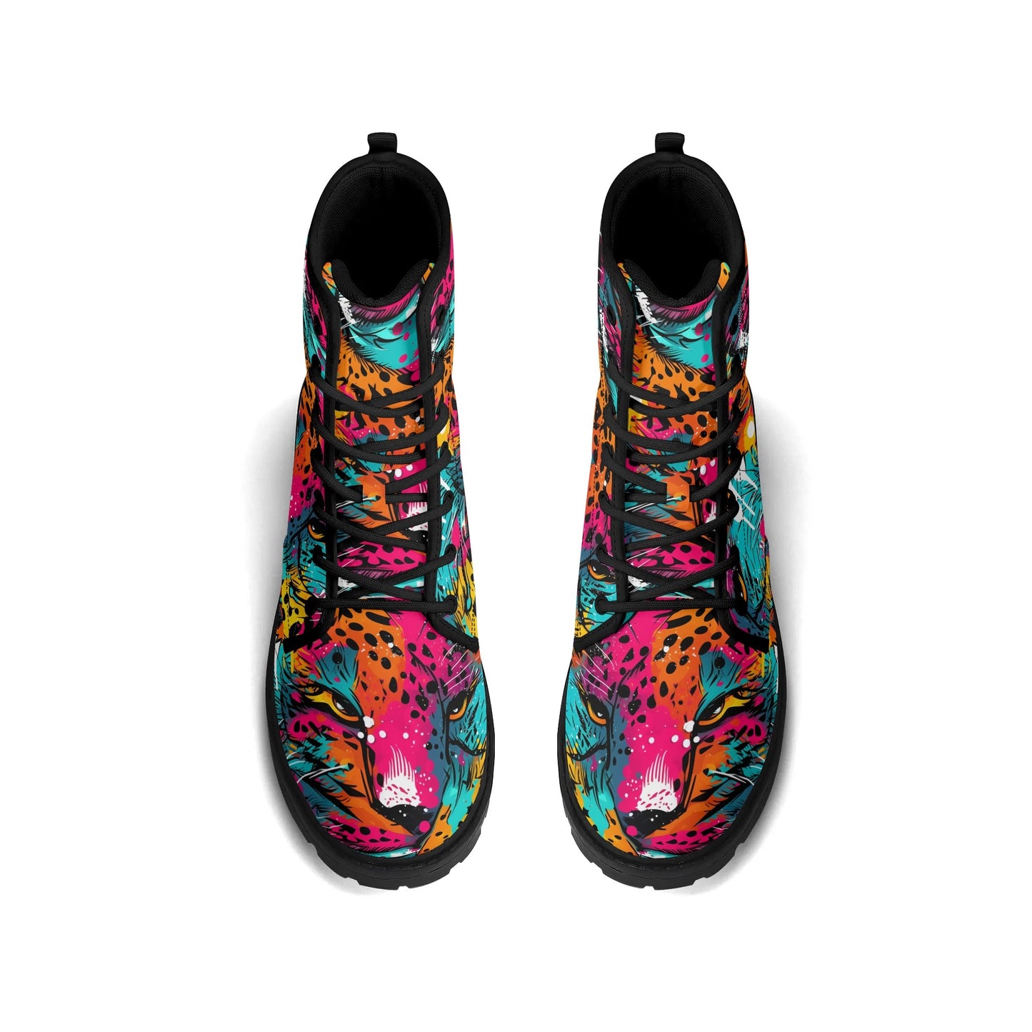 Treadz Signature Boots - Wild Leopard with striking leopard print, perfect for making a statement by ShitHot.