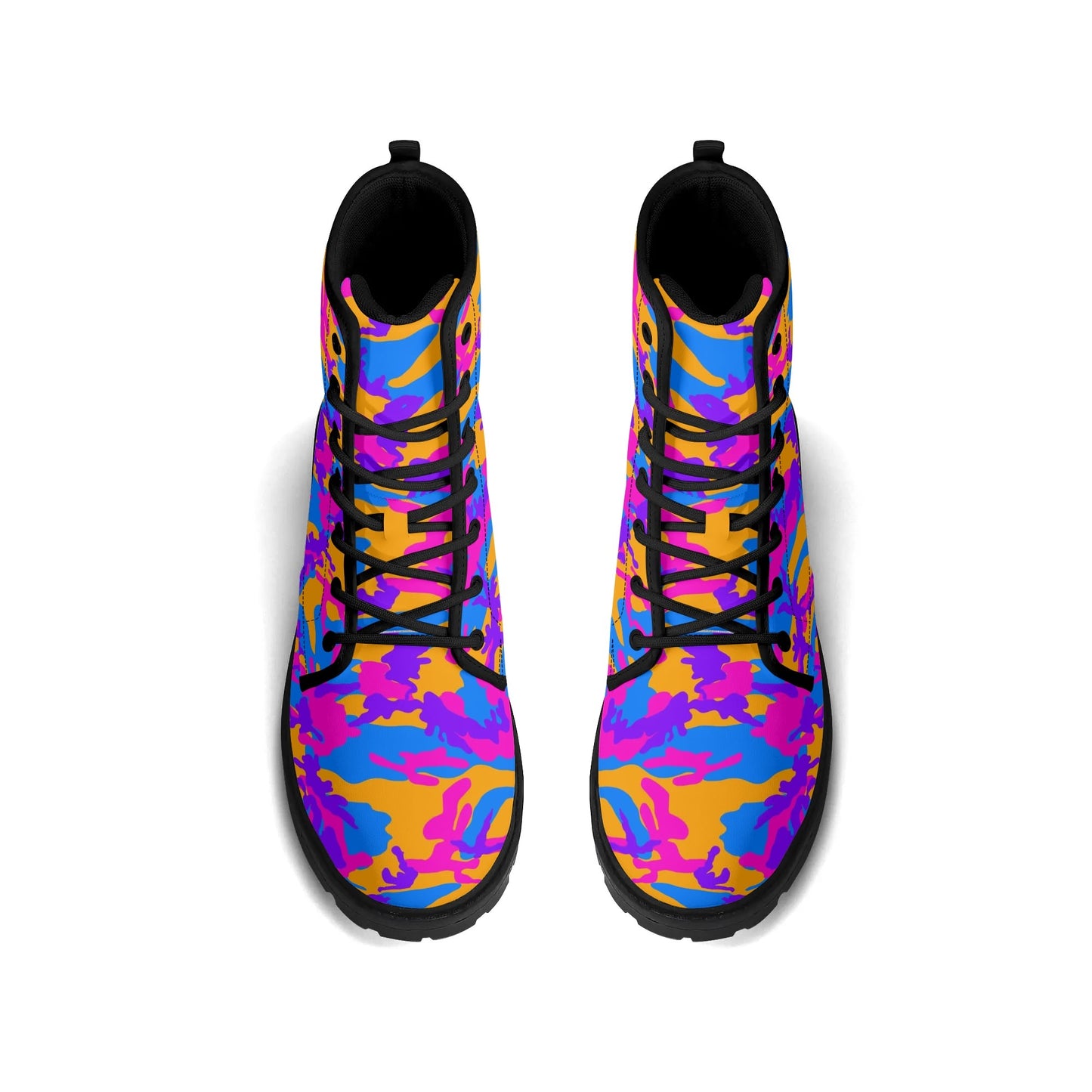 Treadz Signature Boots - Storm Camo featuring energetic swirls of colors for the adventurous man by ShitHot.