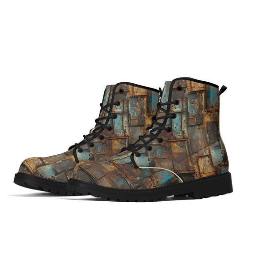 Treadz Signature Boots - Full Metal showcasing oxidized design, ideal for edgy fashion by ShitHot.