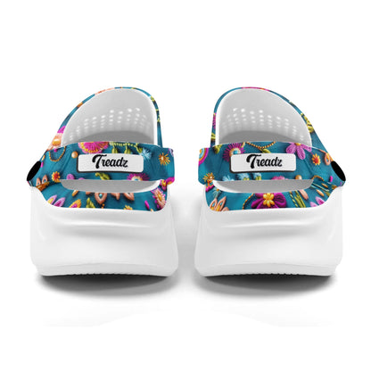 Treadz Clogs - Petal Pop by ShitHot
"Colorful flower print clogs, designed for comfort with breathable EVA material, perfect for long wear."