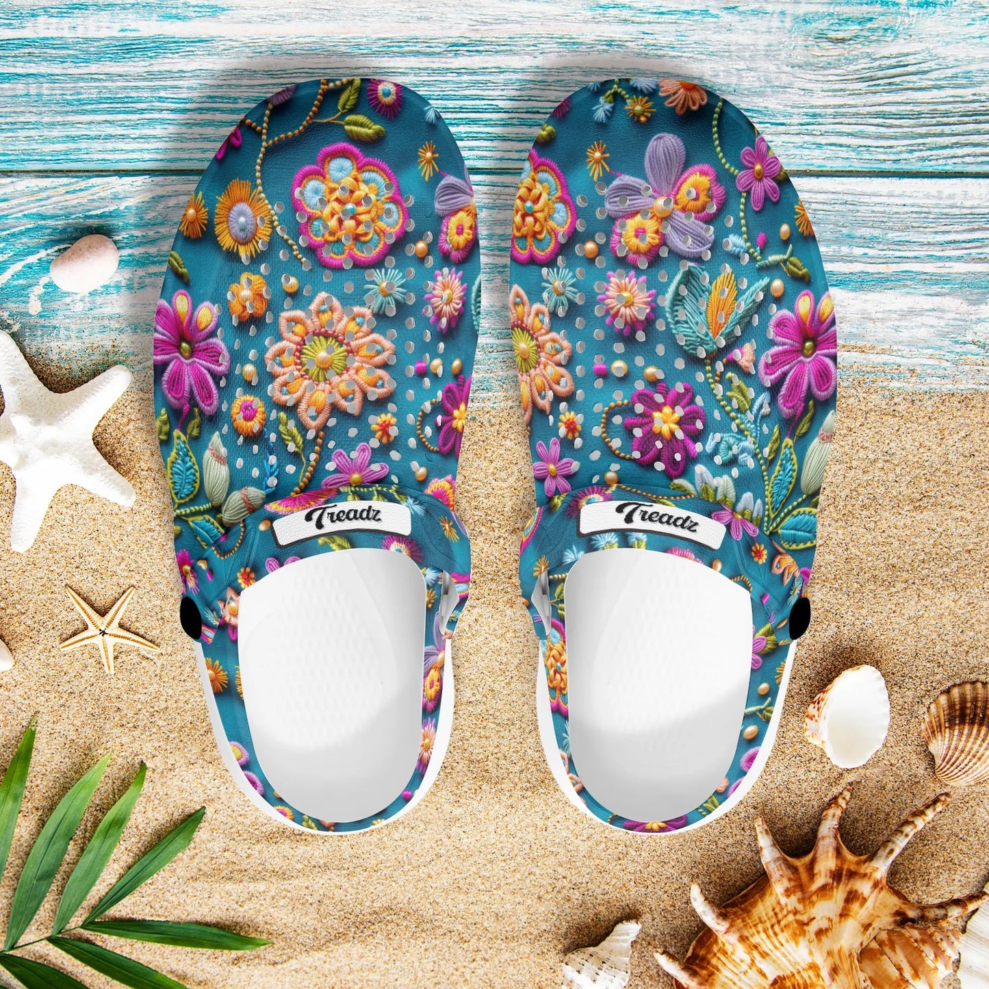 Treadz Clogs - Petal Pop by ShitHot
"Colorful flower print clogs, designed for comfort with breathable EVA material, perfect for long wear."