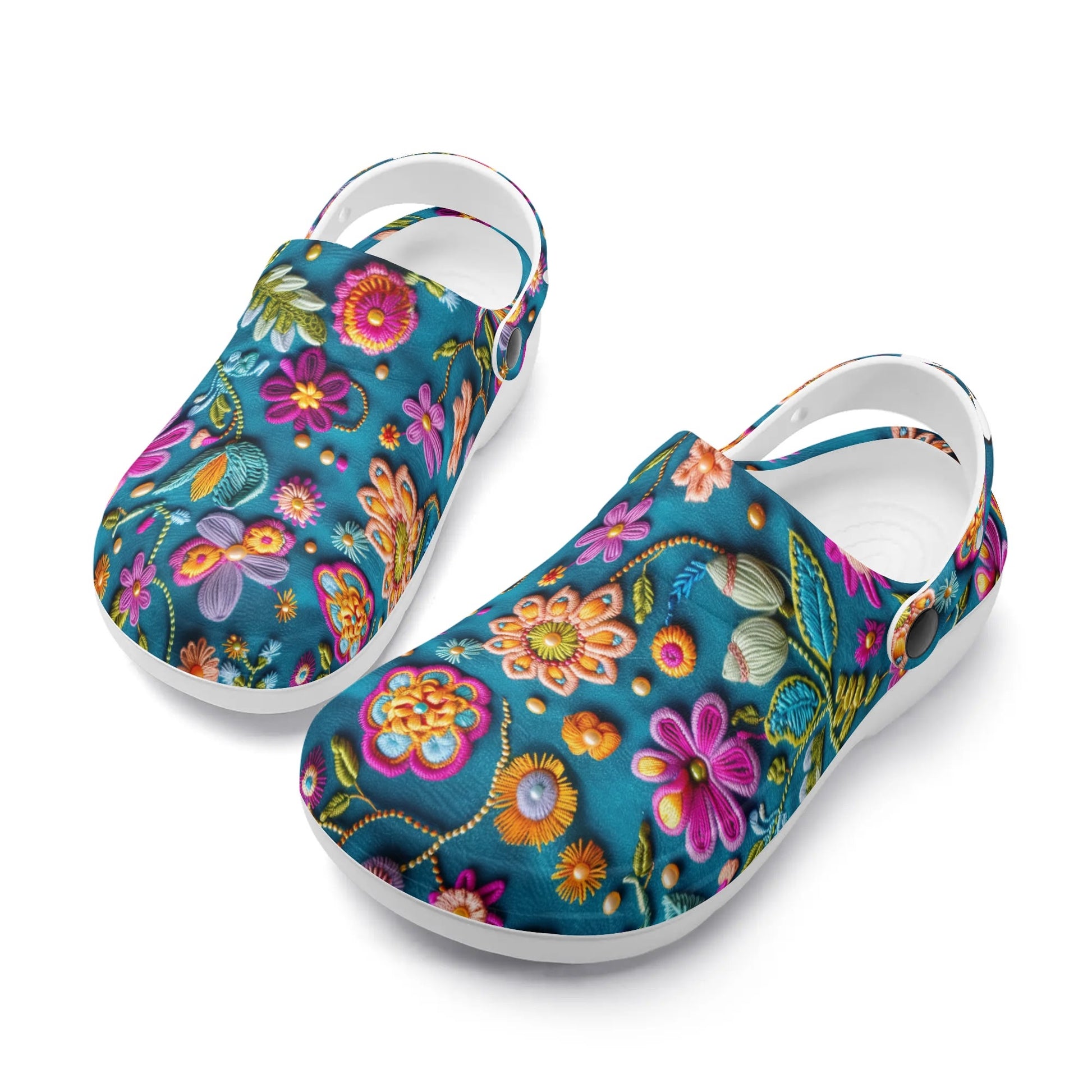 "Treadz Nursing Slide On Clogs - Petal Pop by ShitHot, lightweight, slip-resistant, easy to clean." theshithotcompany