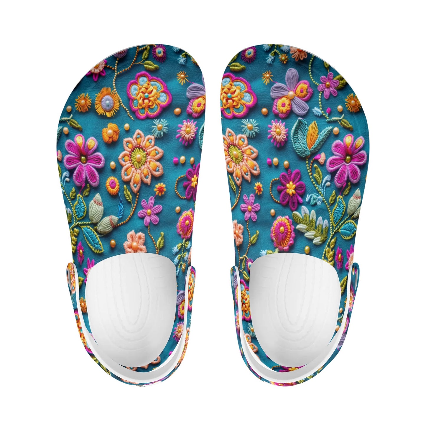 "Treadz Nursing Slide On Clogs - Petal Pop by ShitHot, lightweight, slip-resistant, easy to clean." theshithotcompany