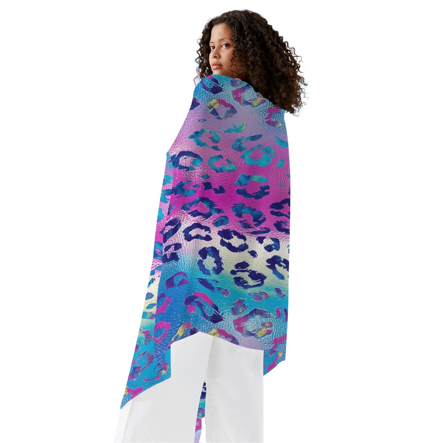 Rip Tide Sarong – Funky Leopard by ShitHot: Vibrant abstract leopard design, lightweight and fun for beach adventures. theshithotcompany