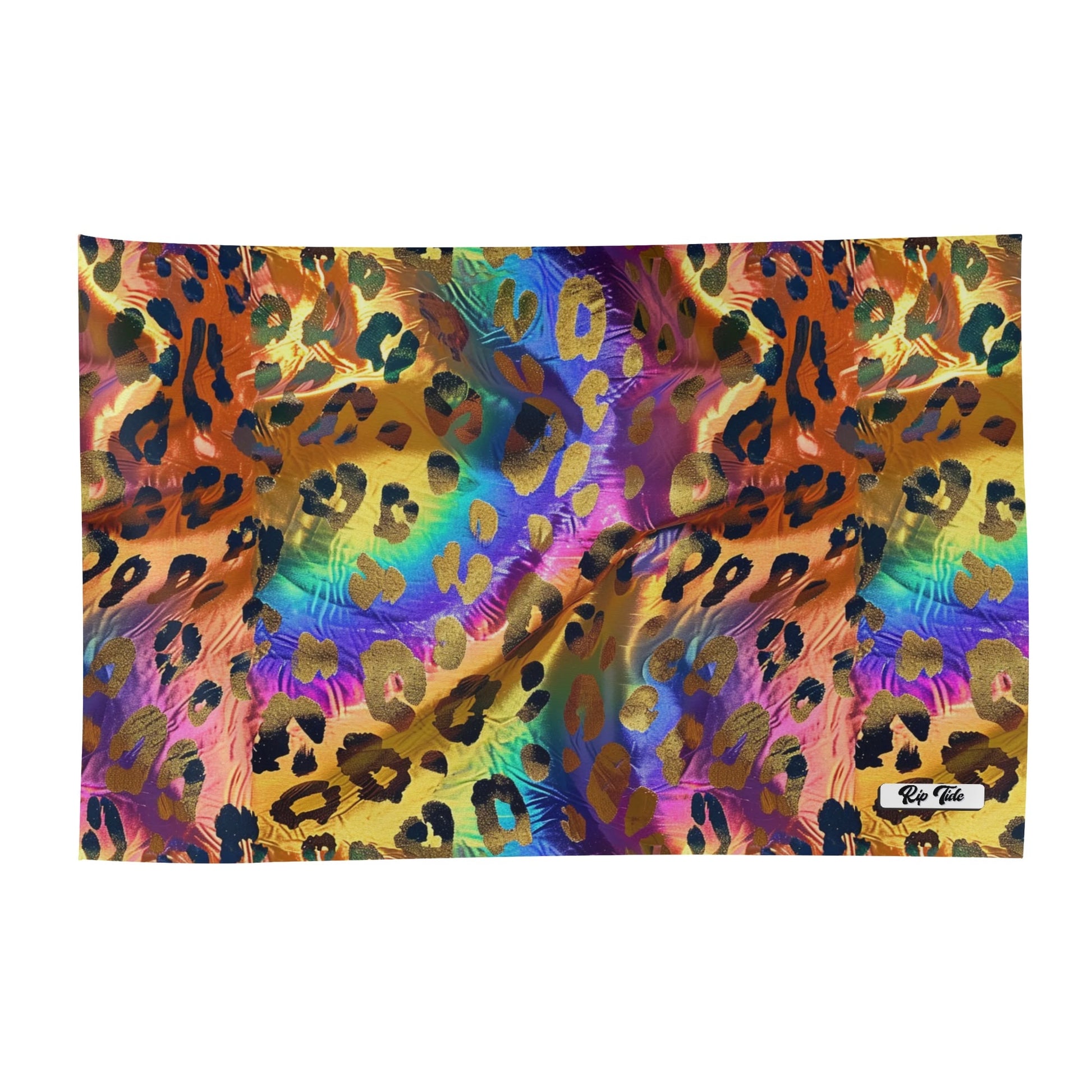 Rip Tide Sarong – Opulent Leopard by ShitHot: Luxurious leopard print, soft and breathable for elegant summer outings. theshithotcompany