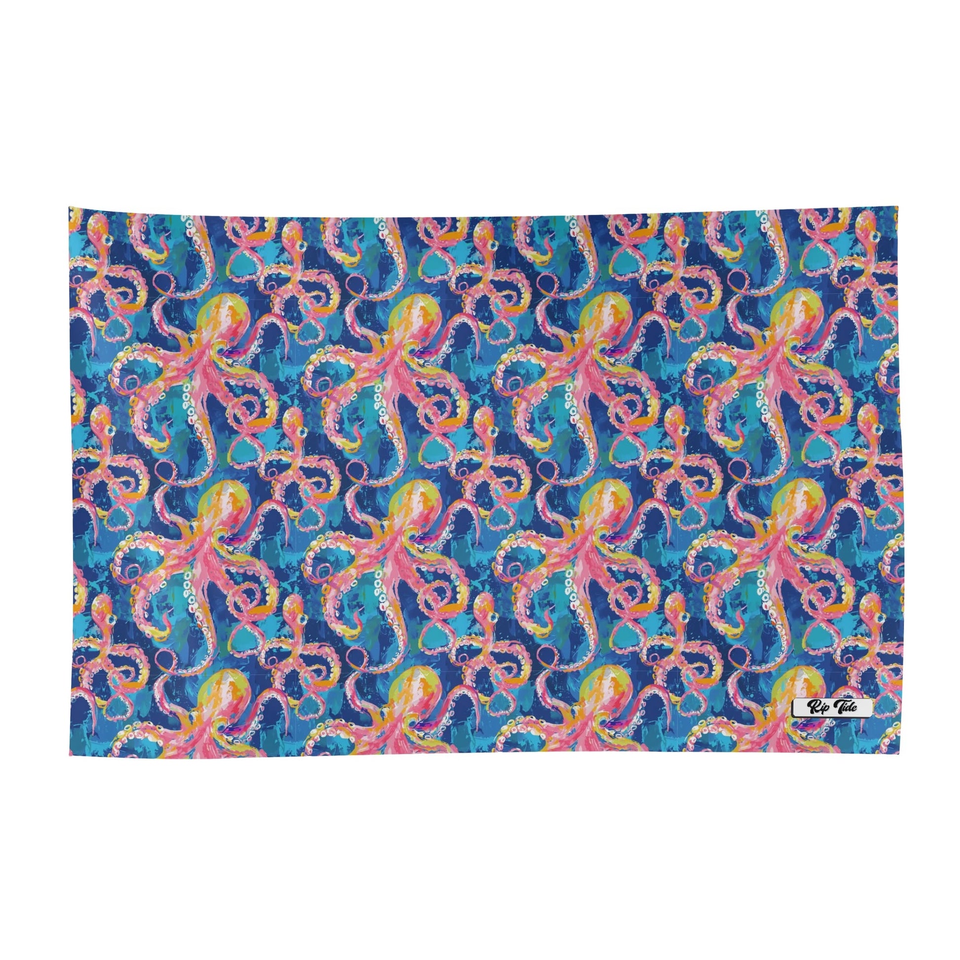 Rip Tide Sarong – Octopus Playground by ShitHot: Whimsical octopus print, lightweight and perfect for playful summer fun. theshithotcompany