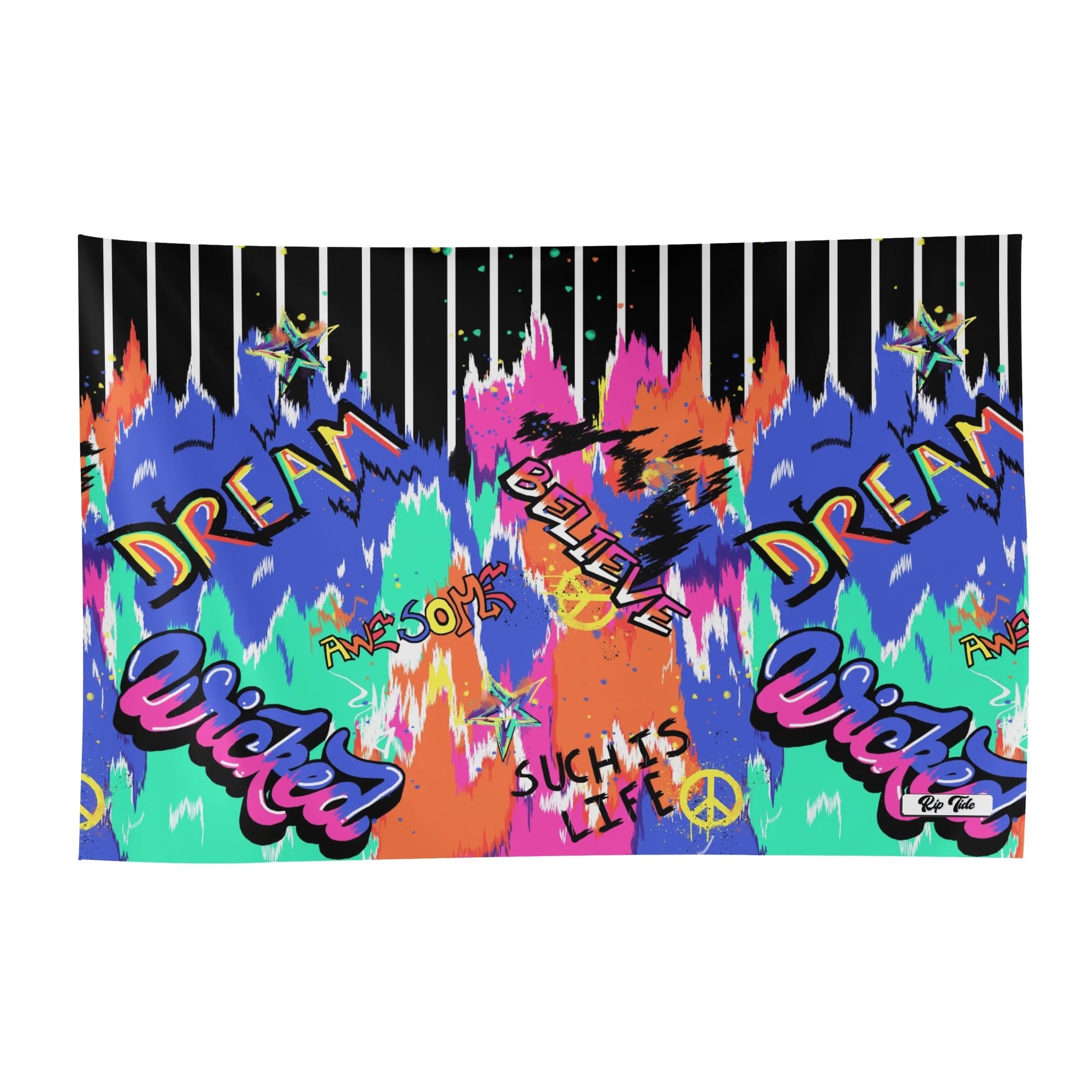 Rip Tide Sarong – Urban Graffiti by ShitHot: Striking graffiti pattern, lightweight and versatile for urban beach style. theshithotcompany