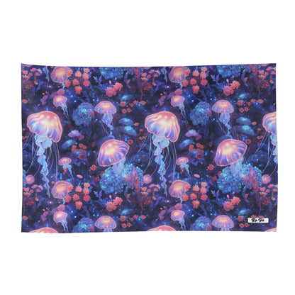 Rip Tide Sarong – Jellyfish Dream by ShitHot: Radiant jellyfish print, lightweight and perfect for ocean lovers theshithotcompany