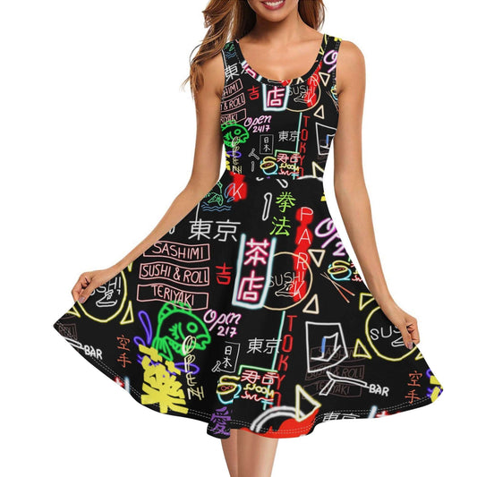 Step into summer with the Akiahbara print sundress, offering a chic A-line design, comfort, and convenient hidden pockets for essentials. Theshithotcompany