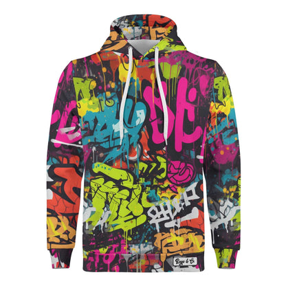 "Rogue & Co Street Art Hoodie, vibrant graphic design, durable polyester, sizes S-7XL available." theshithotcompany