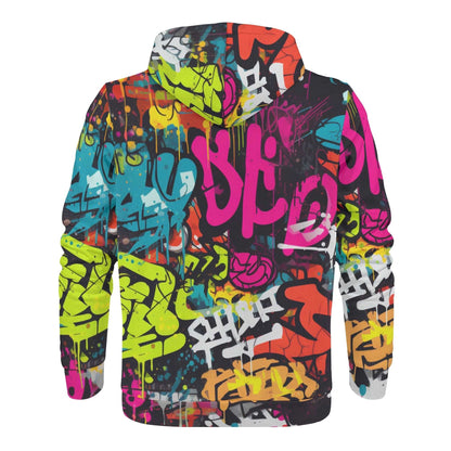 "Rogue & Co Street Art Hoodie, vibrant graphic design, durable polyester, sizes S-7XL available." theshithotcompany