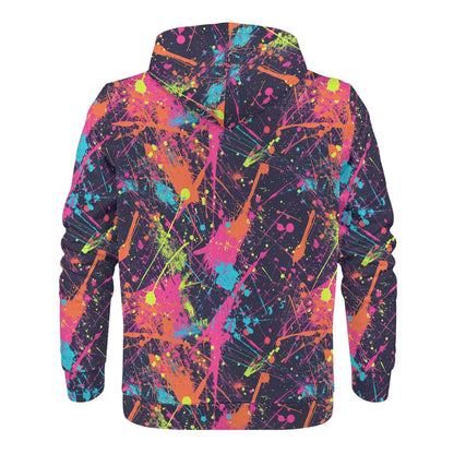 Rogue & Co Paint Splat Hoodie sweatshirt with vibrant splat design for stylish comfort and durability.. theshithotcompany