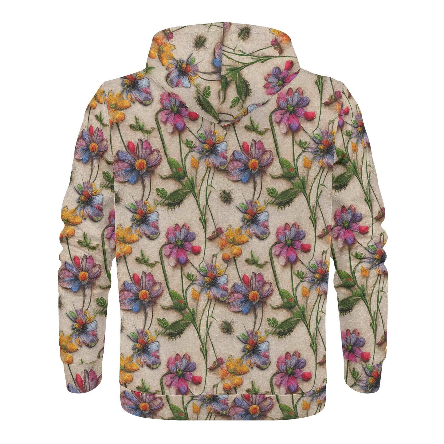 "Rogue & Co Men's Wildflower Hoodie with 3D flower design for stylish comfort and everyday wear." theshithotcompany