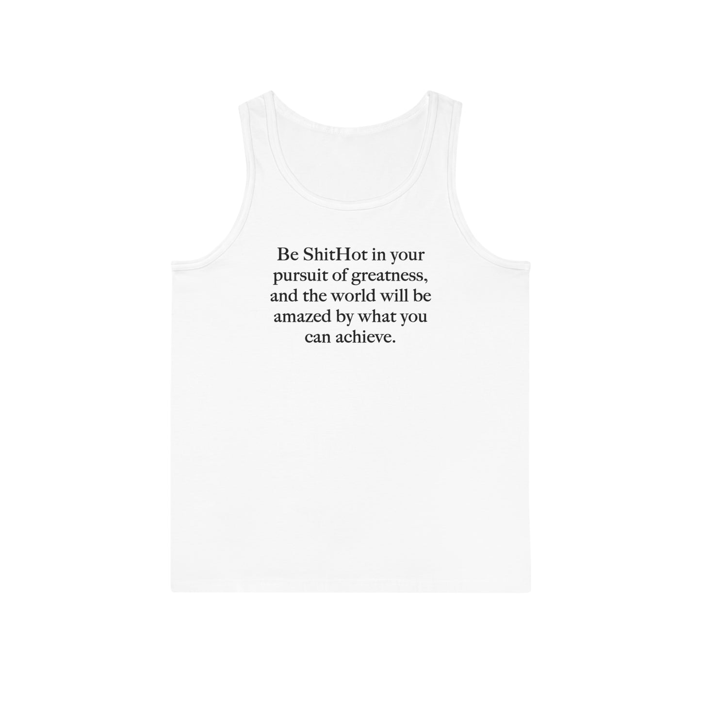 ShitHot Men's Inspirational Tank Top Pursuit Of Greatness