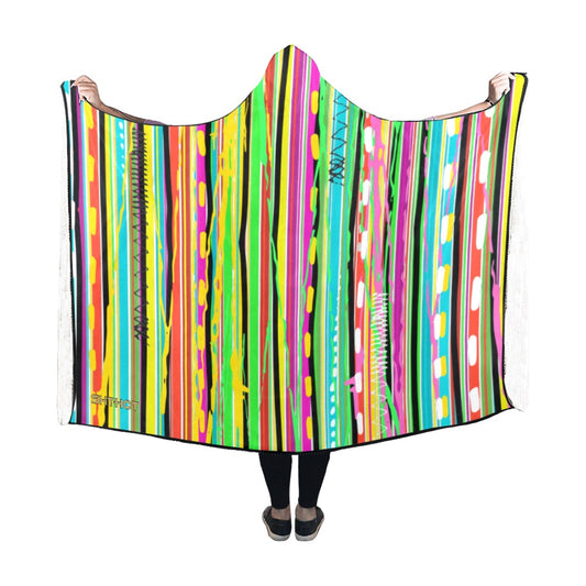 ShitHot Women's Hooded Blanket - Candy Stripe