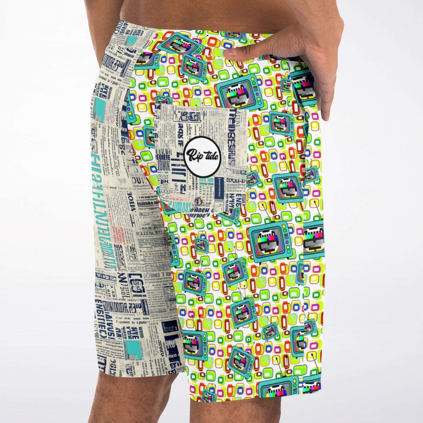 Rip Tide Men's  Mismatched Board Shorts – Retro Media