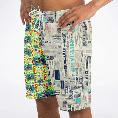 Rip Tide Men's  Mismatched Board Shorts – Retro Media