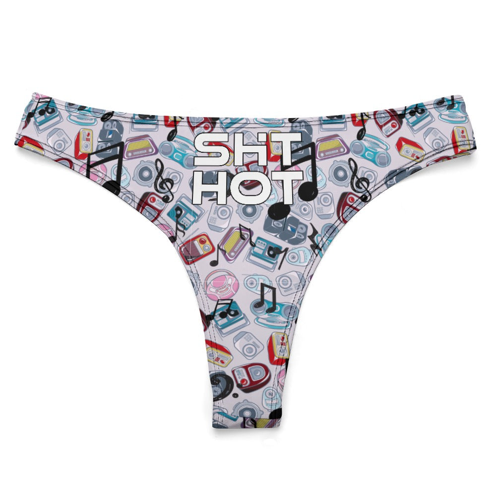 ShitHot Women's Thong Underwear - Radio GaGa