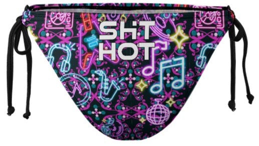 ShitHot Women's Plus Size Bikini - Air Jam Neon Blue @theshithotcompany