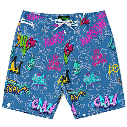 ShitHot Men's Board Shorts - Graffiti Blue #theshithotcompany