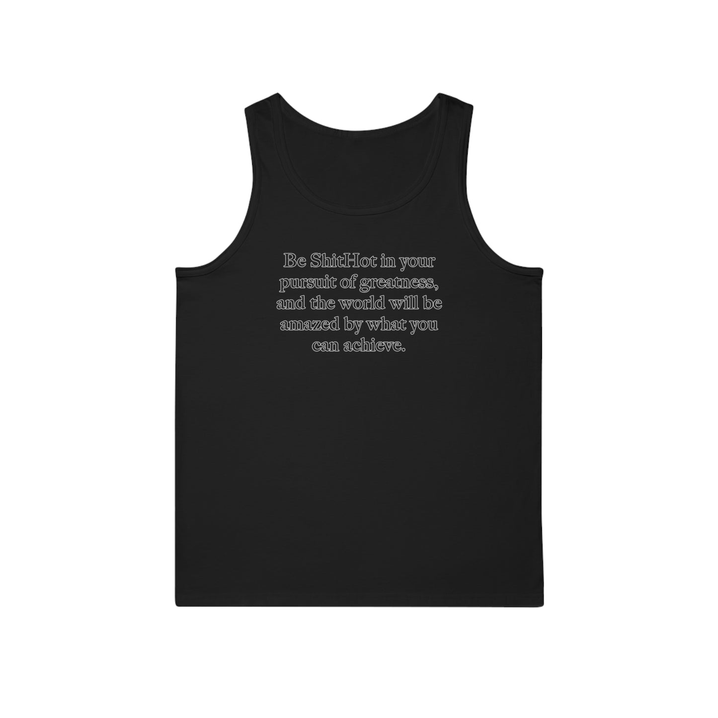 ShitHot Men's Inspirational Tank Top Pursuit Of Greatness