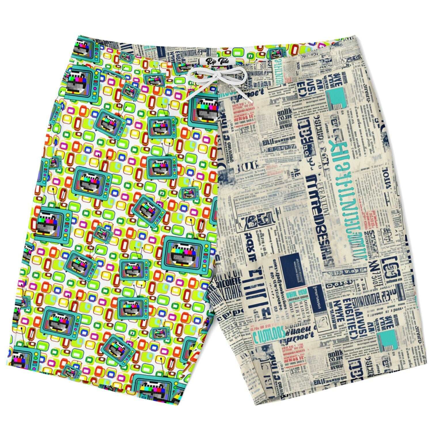 Rip Tide Men's  Mismatched Board Shorts – Retro Media